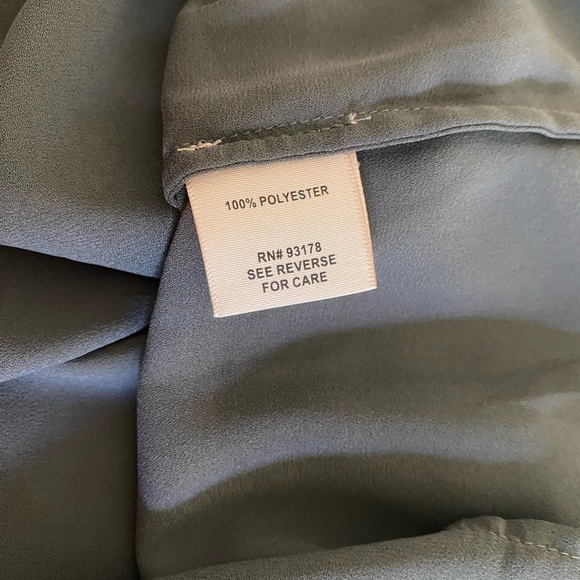 Philosophy Polyester Grey Shell Blouse Flutter Sleeves for the Office, Size XL - Picture 6 of 8